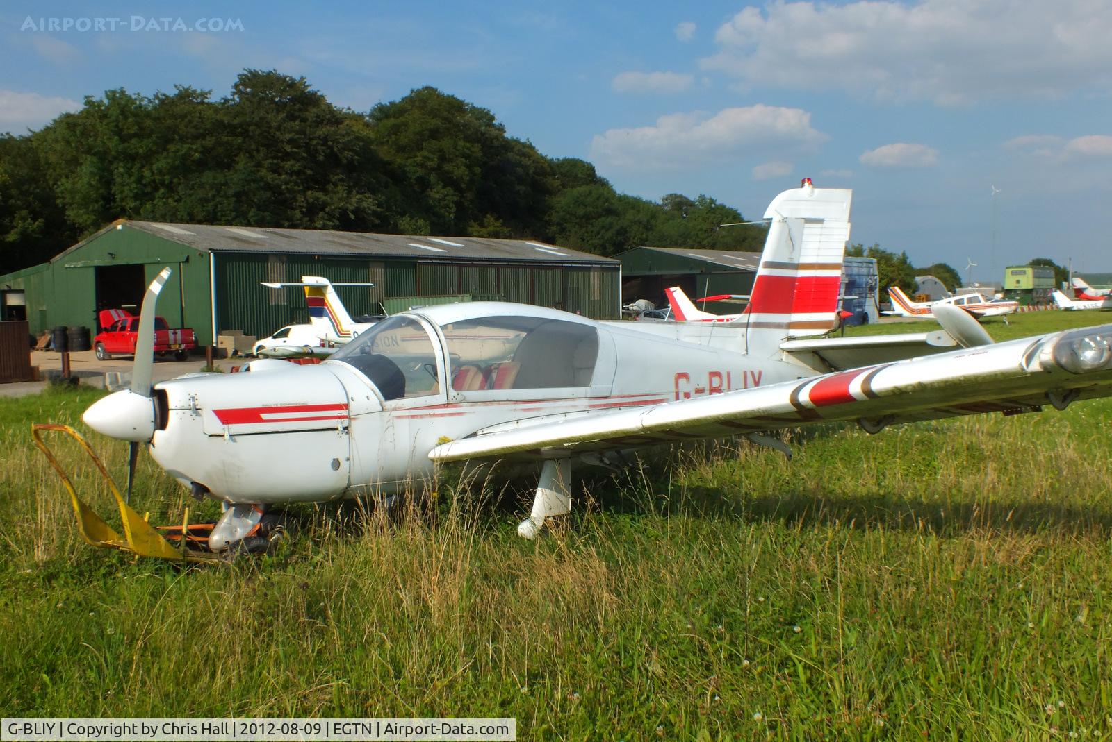 G-BLIY, 1970 Socata MS.892A Rallye Commodore 150 C/N 11639, showing damage to the prop and nose wheel