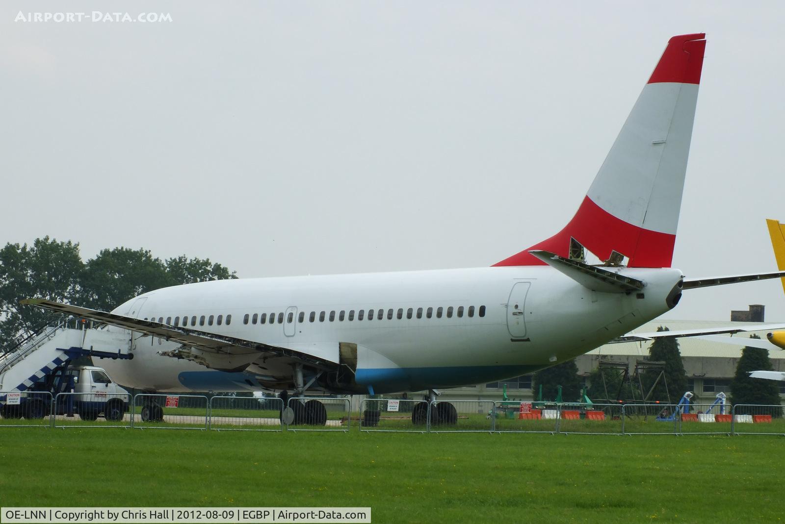 OE-LNN, 2000 Boeing 737-7Z9 C/N 30418, ex Austrian Airlines B737, only 11 years old and being parted out by ASI at Kemble