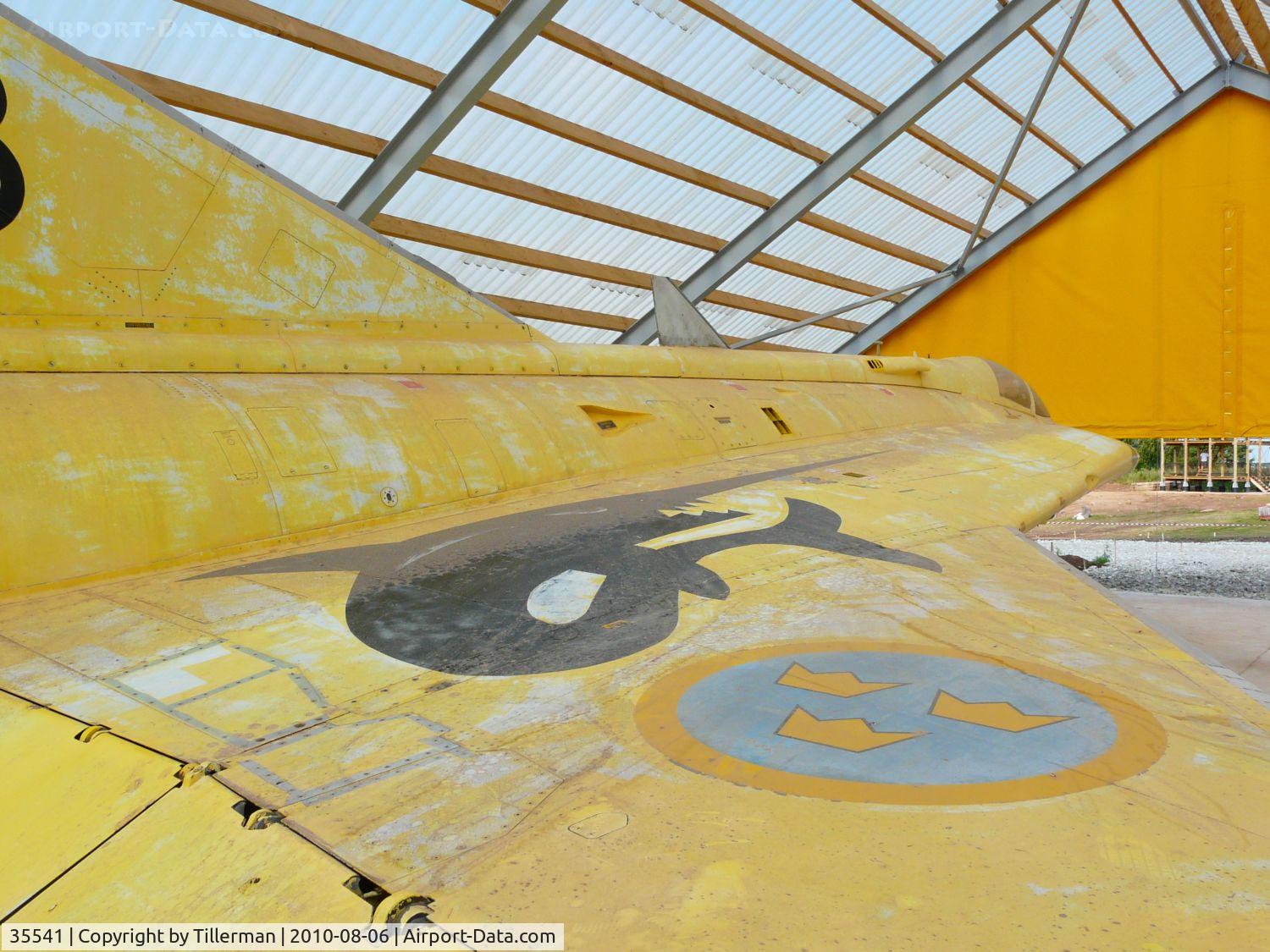 35541, Saab J-35J Draken C/N 35-541, Since early 2010 this aircraft is on display with the Estonian Aviation Museum in Lange (near Tartu), Estonia.