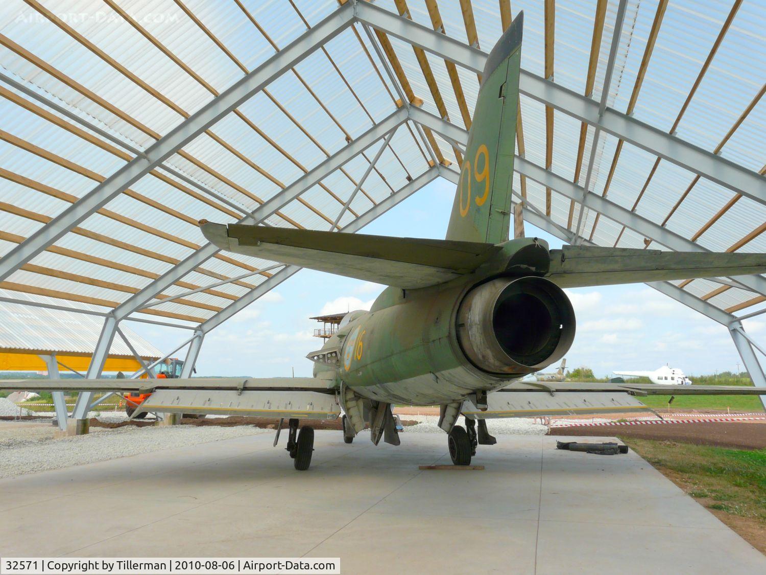 32571, Saab J-32E Lansen C/N 32-571, Since early 2010 this aircraft is on display with the Estonian Aviation Museum in Lange (near Tartu), Estonia. Earlier it was in storage with the Swedish Flygvapen Museum at Malmen, Sweden.