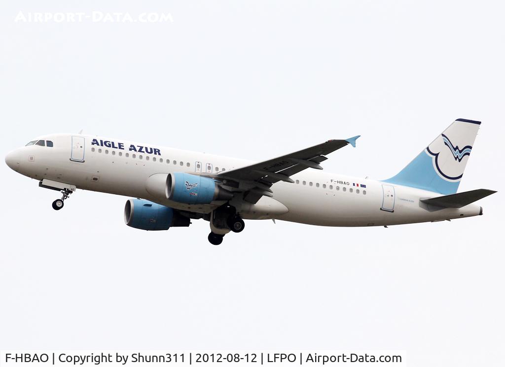 F-HBAO, 2011 Airbus A320-214 C/N 4589, Taking off from rwy 24