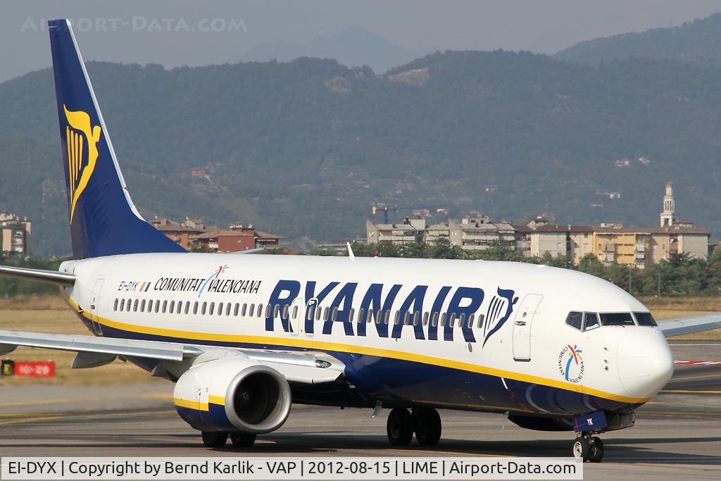 EI-DYX, 2008 Boeing 737-8AS C/N 37517, Bergamo