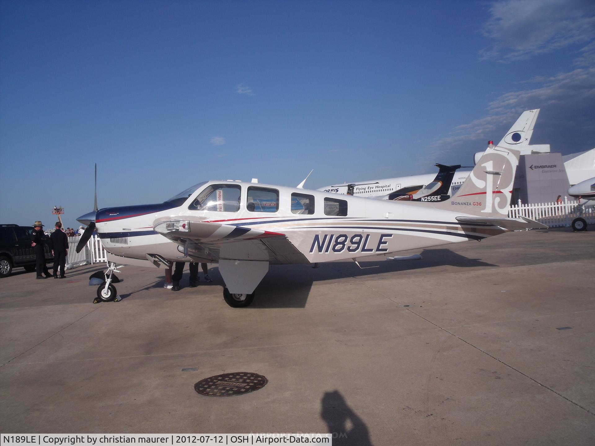 N189LE, 2011 Beech G36 Bonanza C/N E-3957, baron
