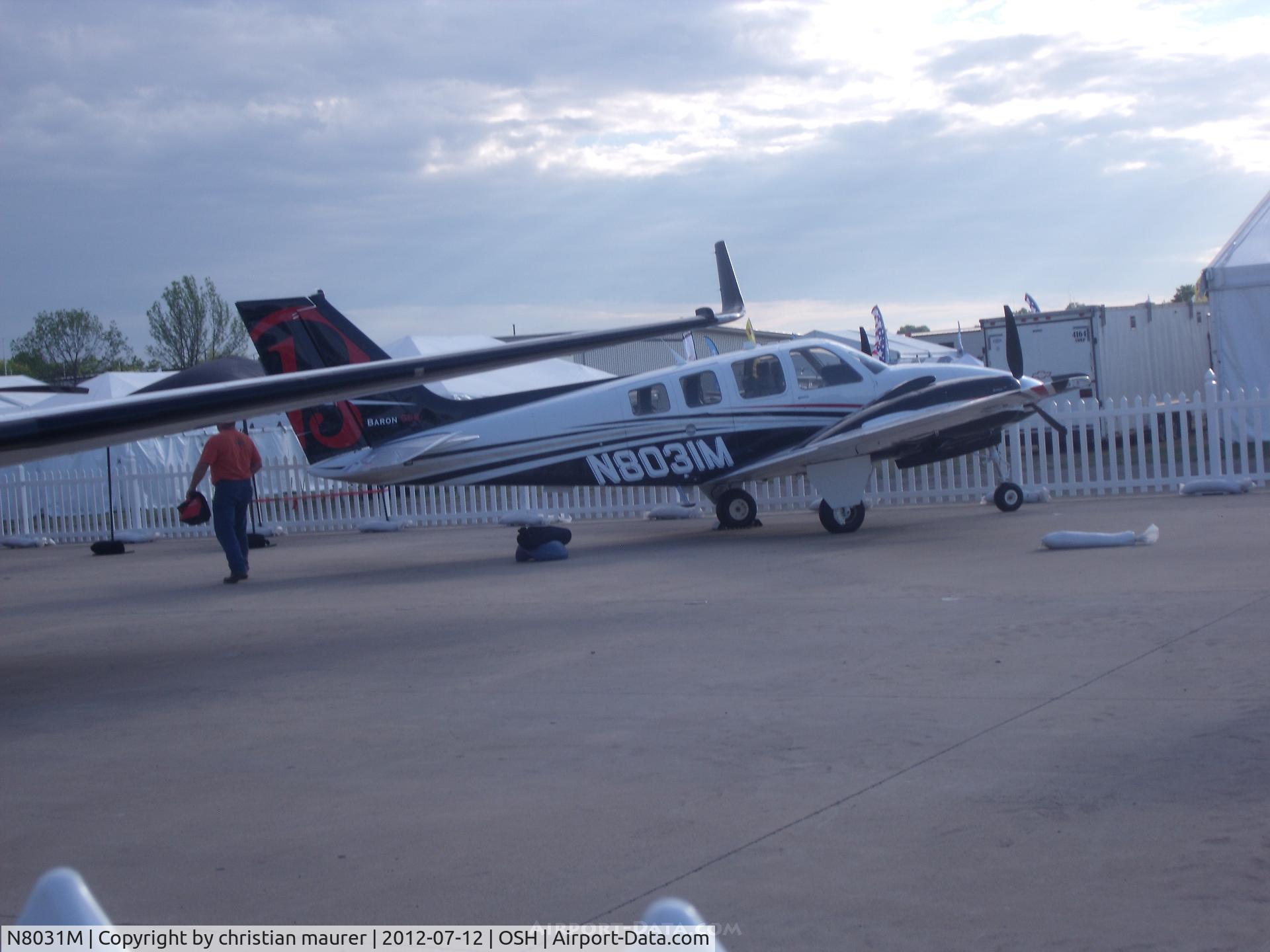 N8031M, Hawker Beechcraft Corp G58 Baron C/N TH-2331, oshkosh 2012