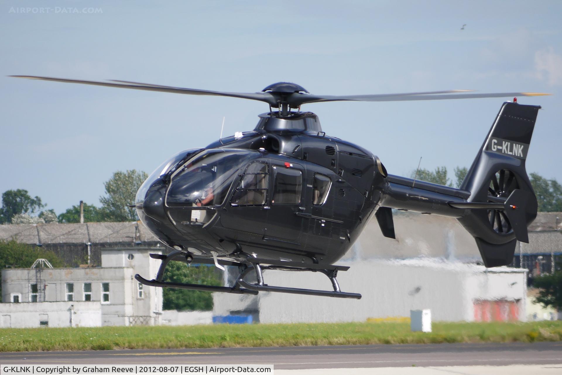 G-KLNK, 2007 Eurocopter EC-135P-2+ C/N 0550, About to depart.