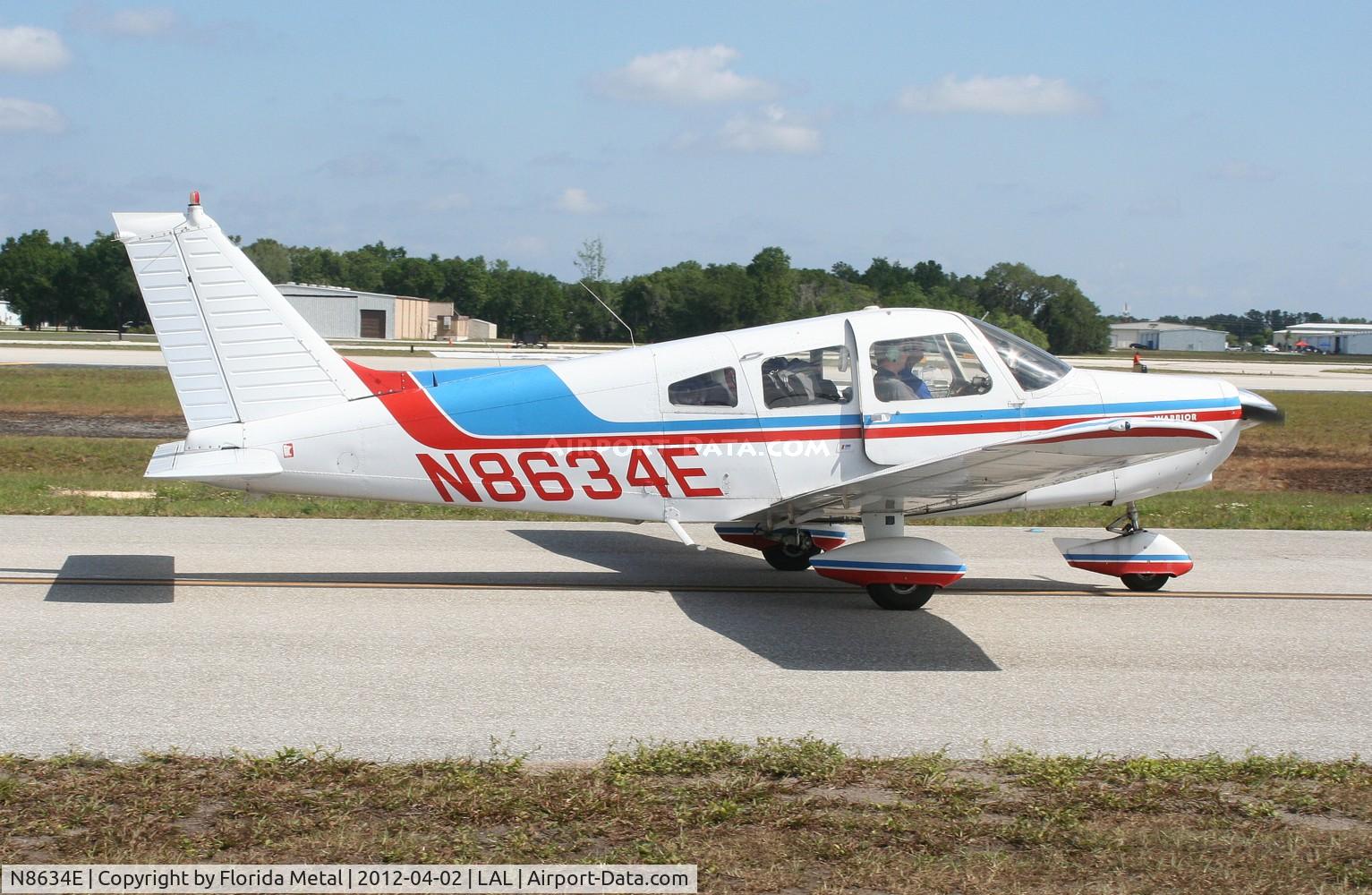 N8634E, 1976 Piper PA-28-151 Cherokee Warrior C/N 28-7615144, PA-28-151