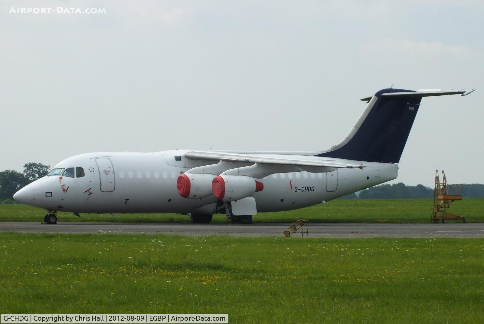 G-CHDG, 1996 British Aerospace Avro 146-RJ85A C/N E2293, ex D-AVRN Lufthansa CityLine, in storage at Kemble
