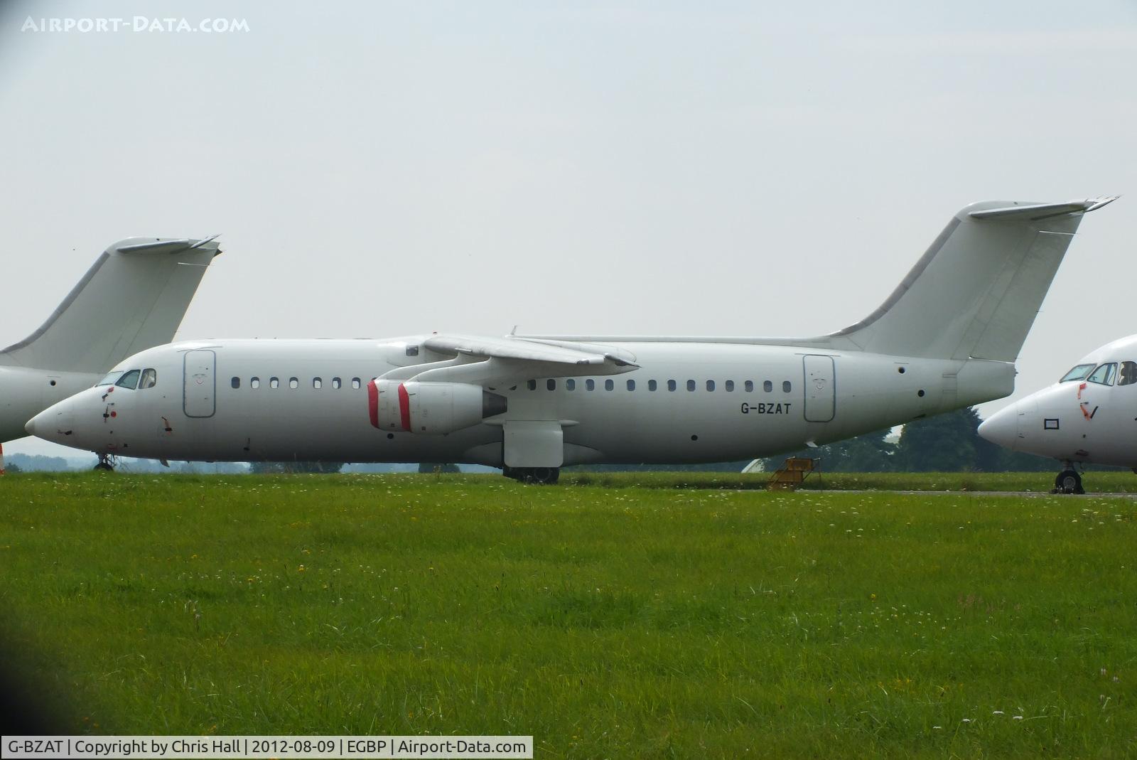 G-BZAT, 1997 British Aerospace Avro 146-RJ100 C/N E3320, ex BA CityFlyer in storage at Kemble