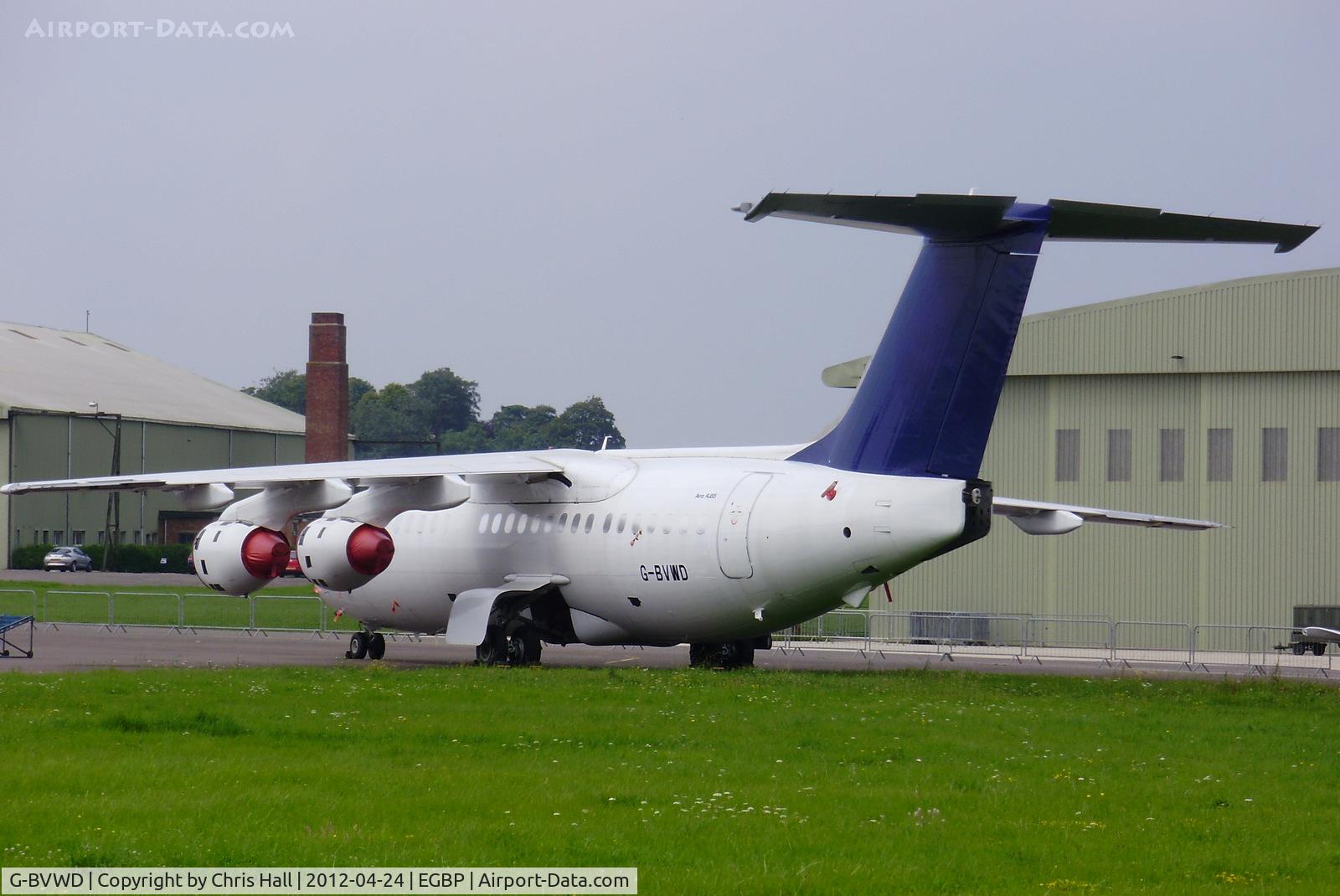 G-BVWD, 1994 British Aerospace Avro 146-RJ85 C/N E.2253, ex D-AVRE Lufthansa CityLine, in storage at Kemble