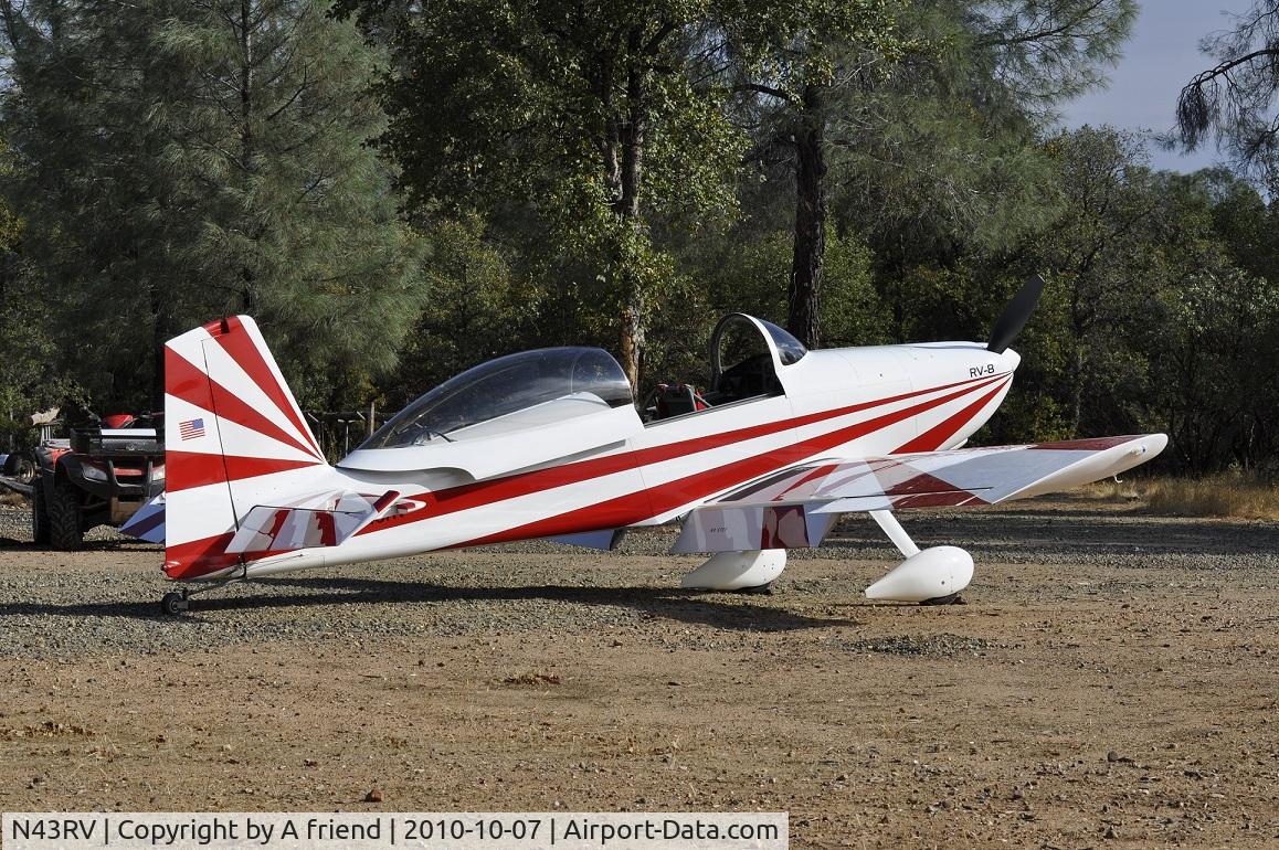N43RV, 2000 Vans RV-8 C/N 80207, Igo, California, fall of 2011.