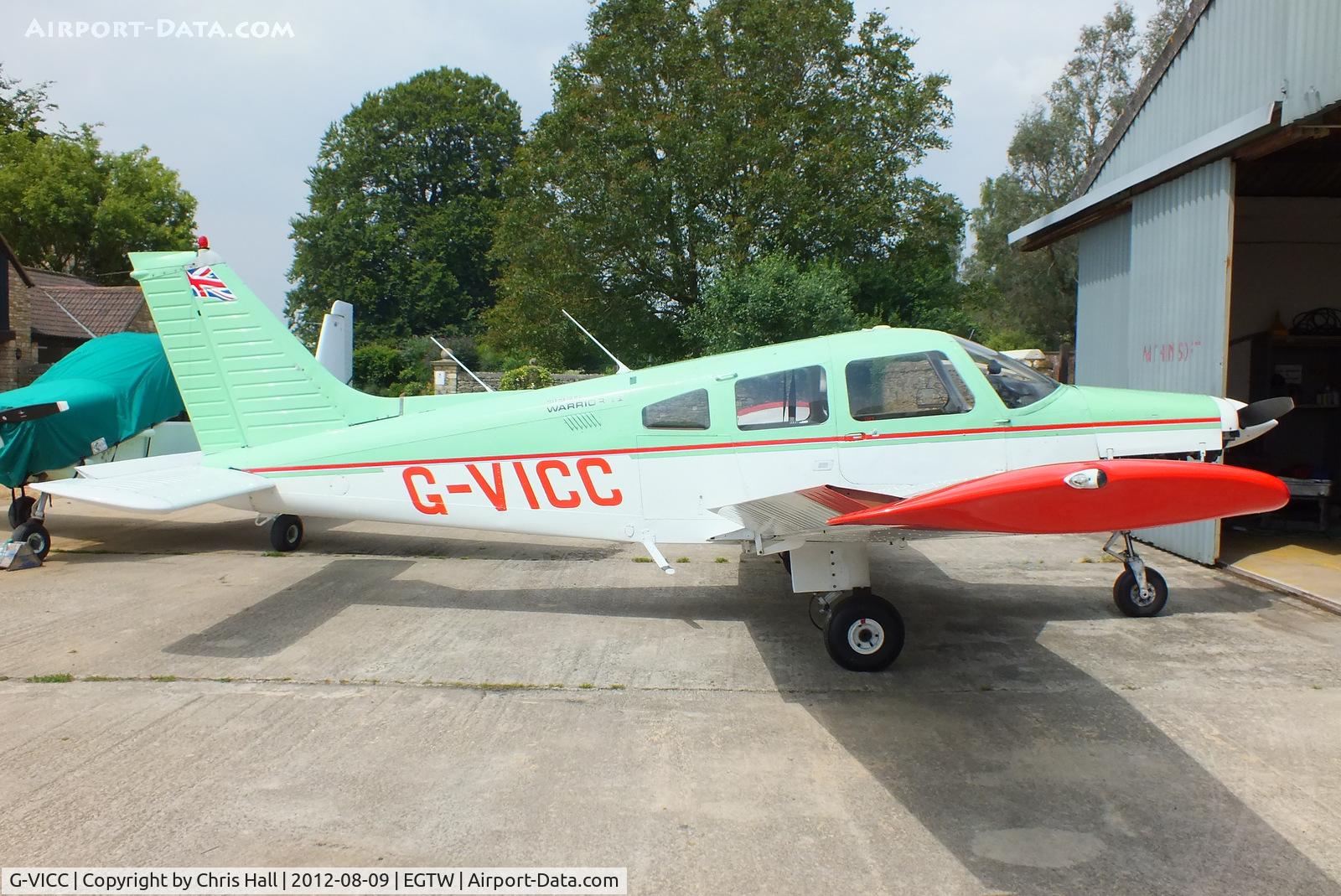 G-VICC, 1979 Piper PA-28-161 Cherokee Warrior II C/N 28-7916317, at Oaksey Park