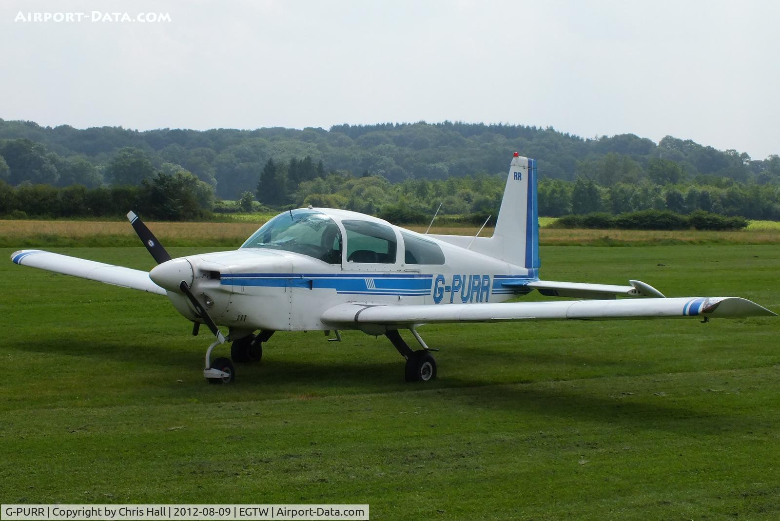 G-PURR, 1978 Grumman American AA-5A Cheetah C/N AA5A-0794, at Oaksey Park
