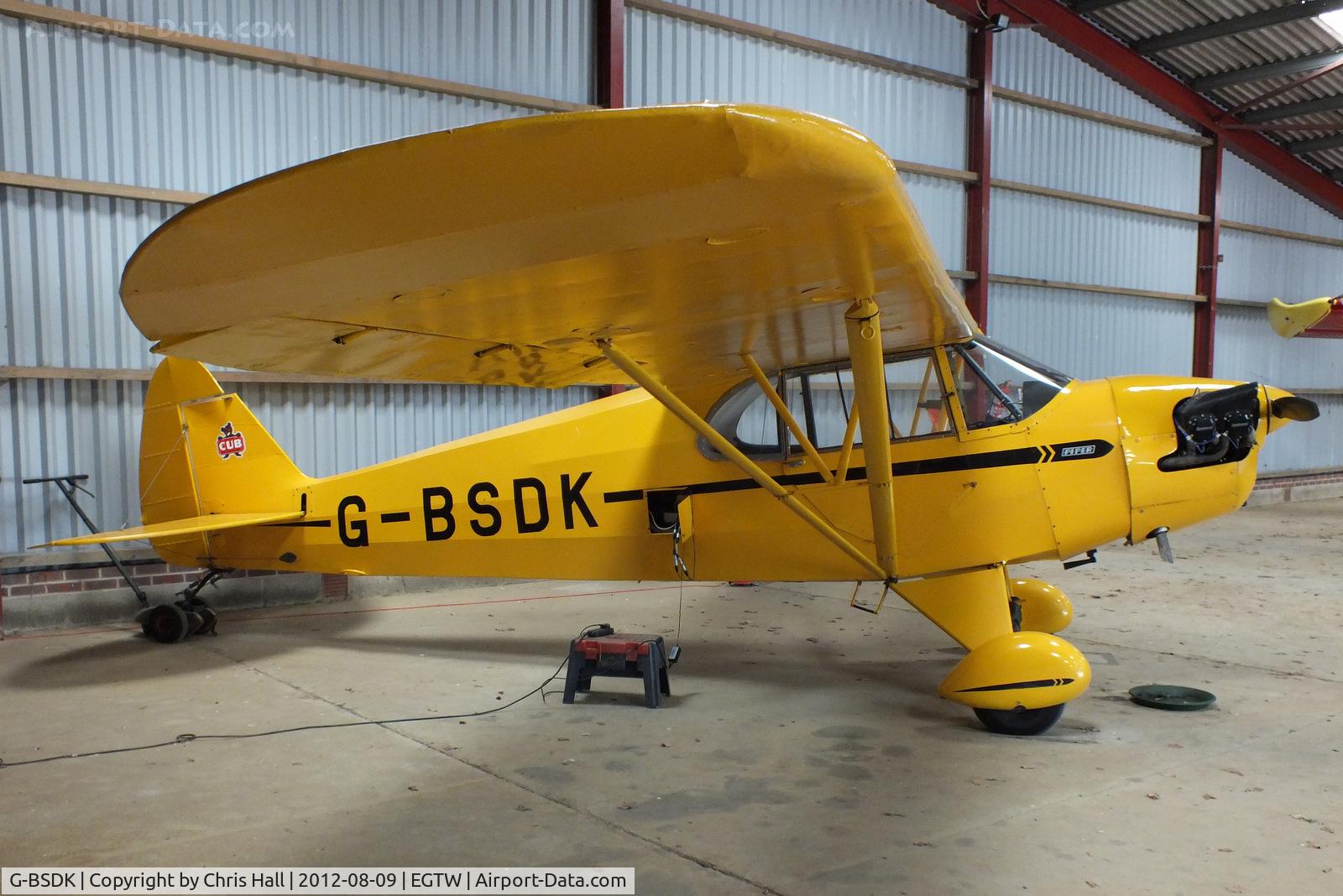 G-BSDK, 1941 Piper J-5A Cub Cruiser Cub Cruiser C/N 5-175, at Oaksey Park
