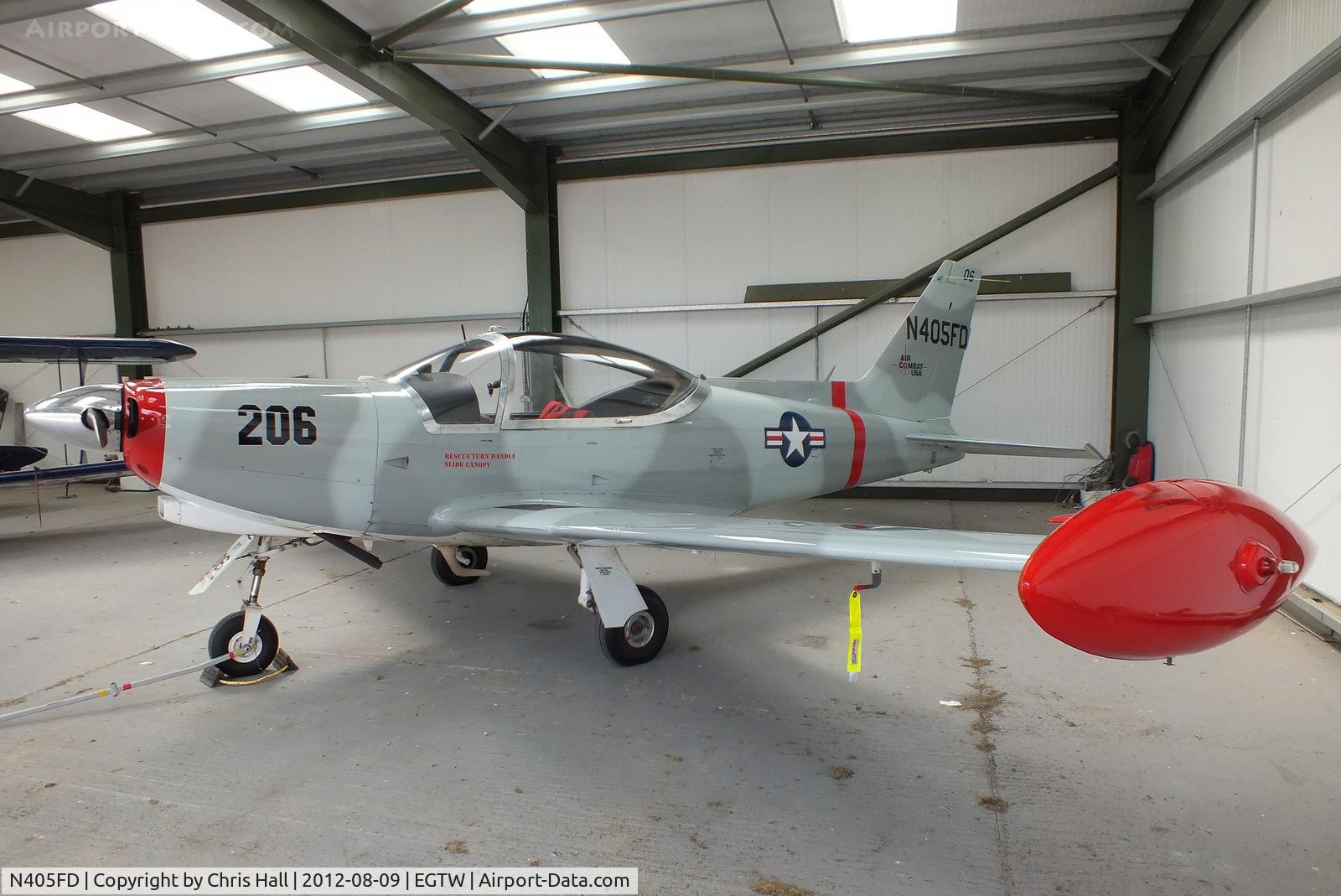 N405FD, 1990 SIAI-Marchetti SF-260D C/N 770, at Oaksey Park