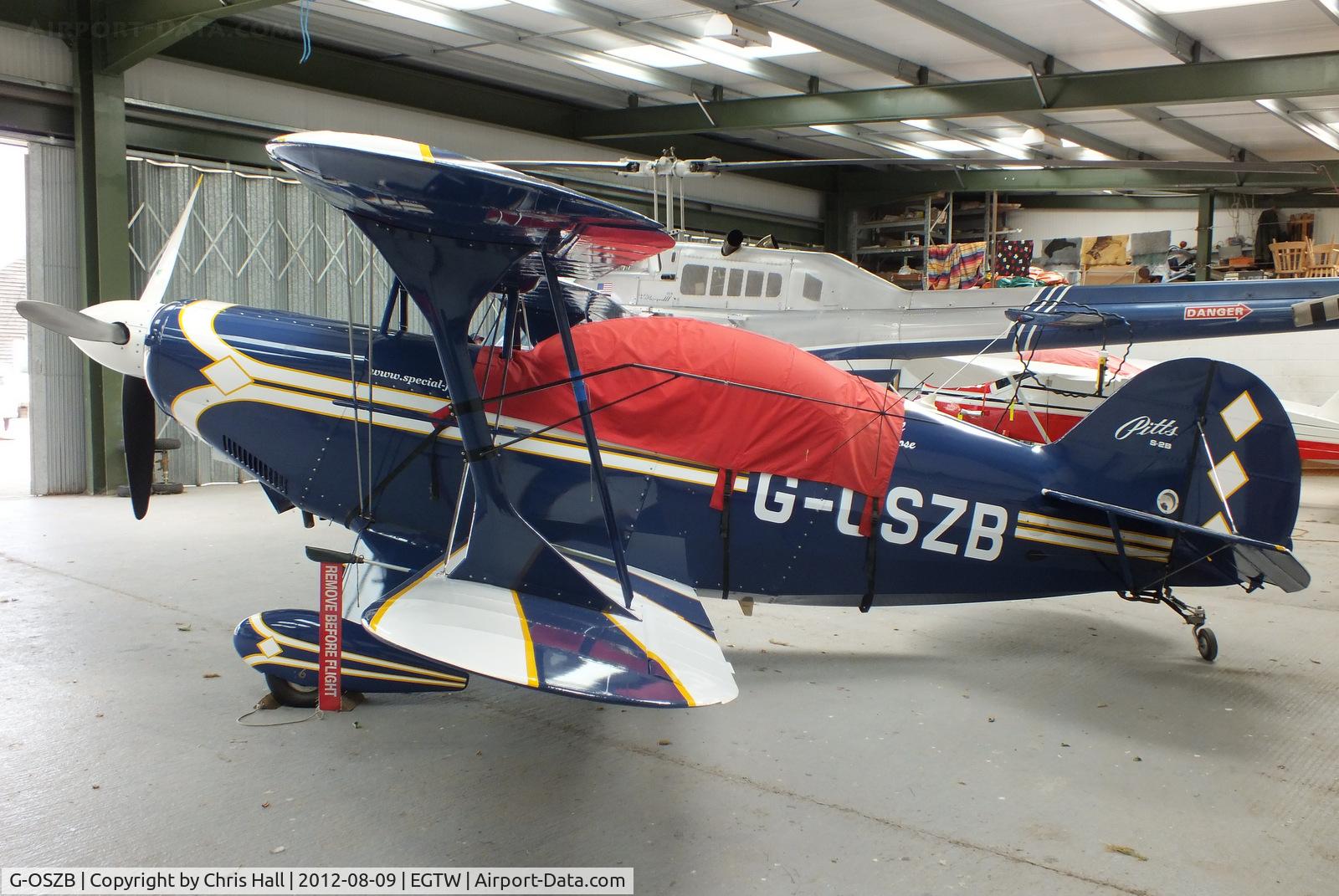 G-OSZB, 1990 Christen Pitts S-2B Special C/N 5200, at Oaksey Park