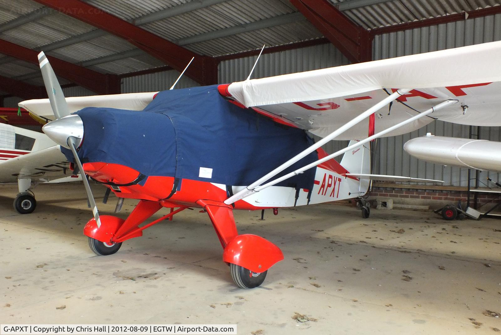 G-APXT, 1956 Piper PA-22-150 Caribbean C/N 22-3854, at Oaksey Park