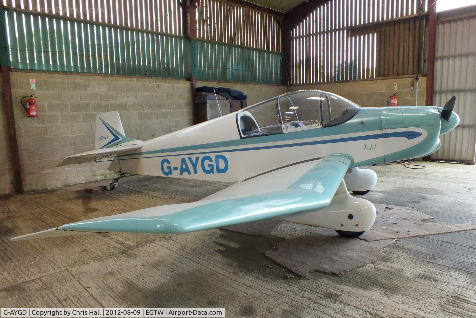 G-AYGD, 1963 CEA Jodel DR1050 Sicile C/N 515, at Oaksey Park