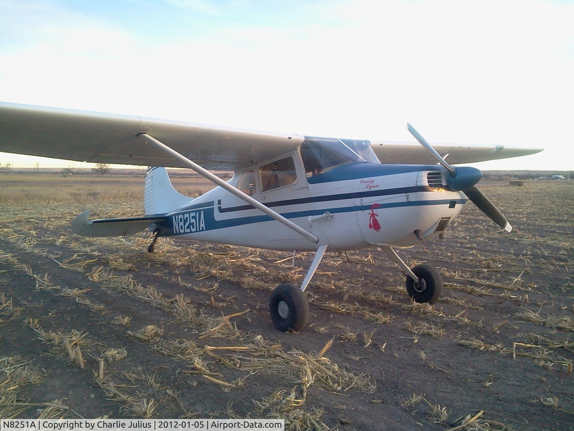 N8251A, 1952 Cessna 170B C/N 25103, NE/CO border. Julesburg, CO