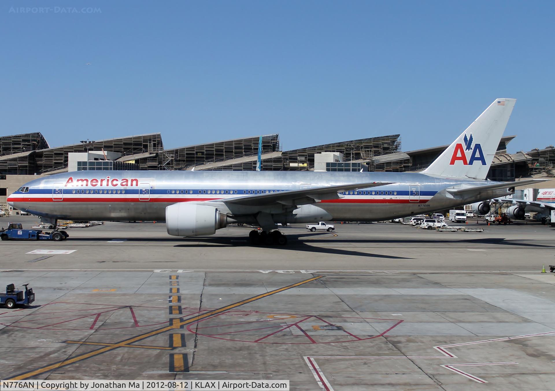 N776AN, 1999 Boeing 777-223 C/N 29582, Taken from T4