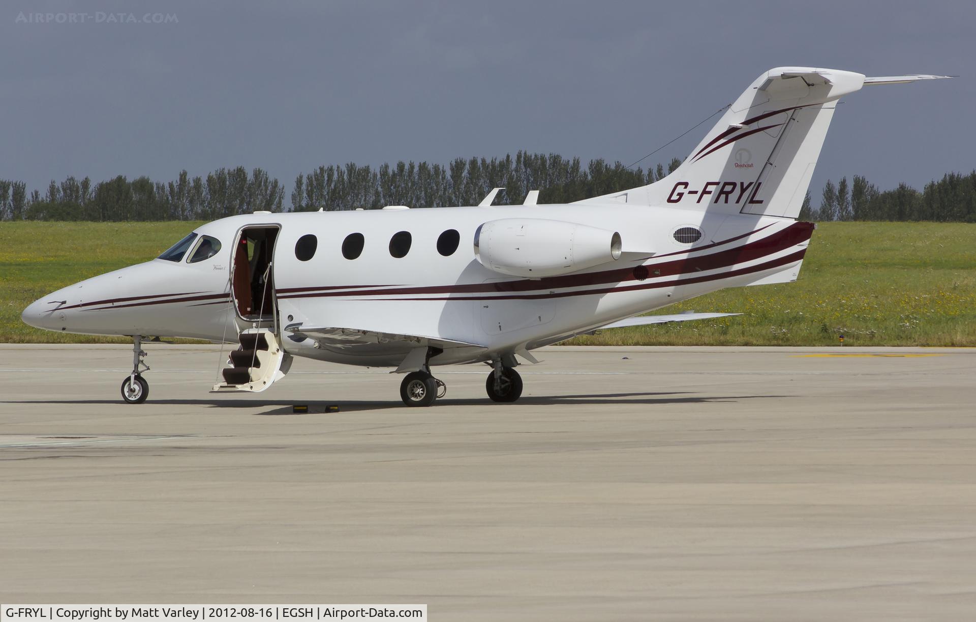 G-FRYL, 2004 Raytheon 390 Premier I C/N RB-97, Sat on stand at SaxonAir.