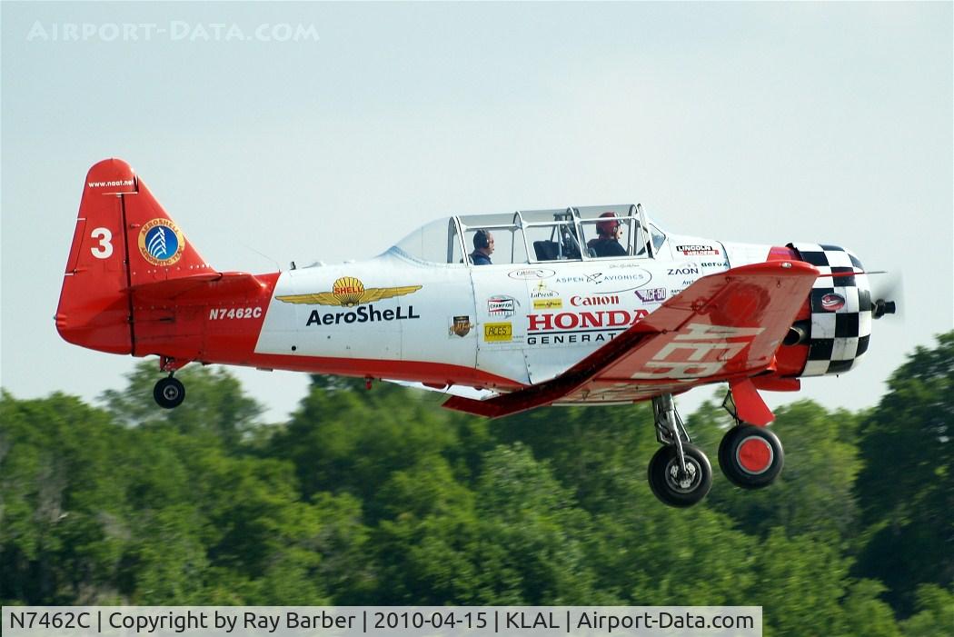 N7462C, North American AT-6B Texan C/N 121-43211, Aeroshell Aerobatic Team. The c/n given is out of sequence believe this should be 121-43211