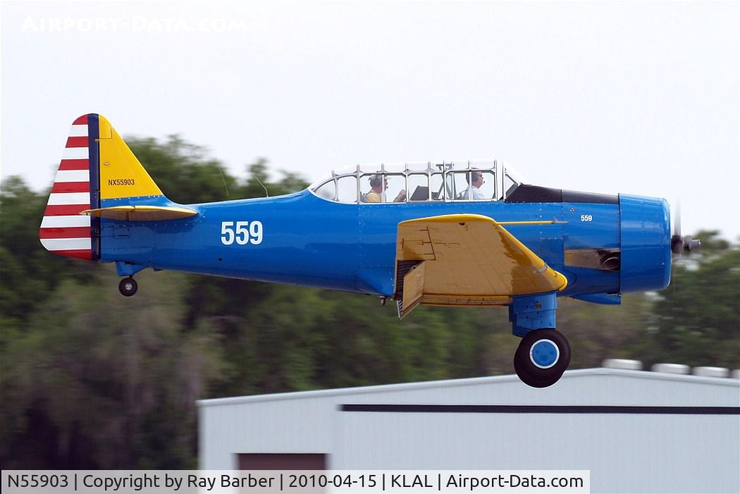 N55903, 1939 North American NA-64 C/N 64-3022, Also carries registration of NX55903.