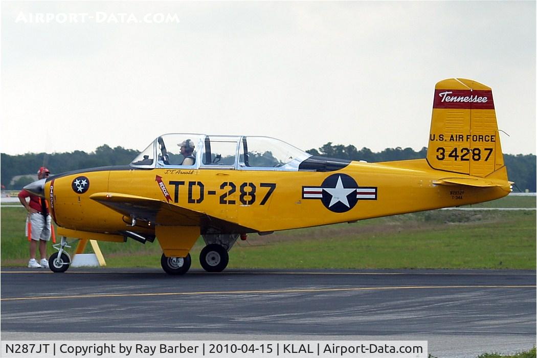 N287JT, 1953 Beech Beech T-34A (A45) Mentor C/N G-287, Coded TD-287 and also marked 34287.