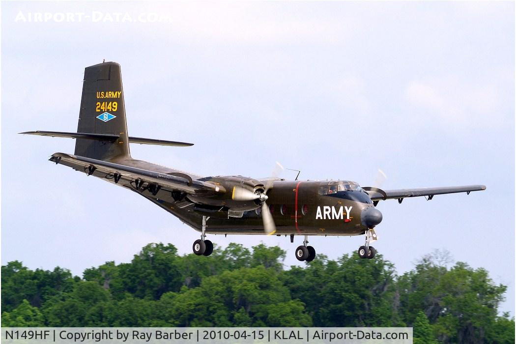 N149HF, 1962 De Havilland Canada DHC-4A Caribou C/N 85, On approach.