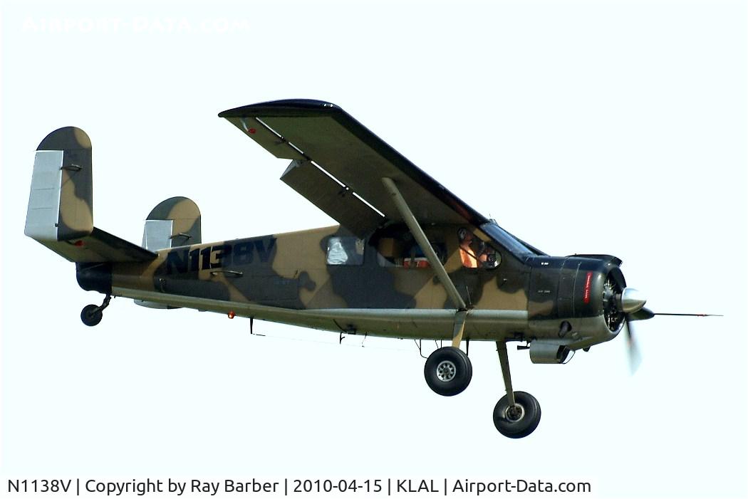 N1138V, 1961 Max Holste MH-1521 Broussard C/N 287, Max Holste MH.1521M Broussard [287] Lakeland-Linder~N 15/04/2010. On approach.