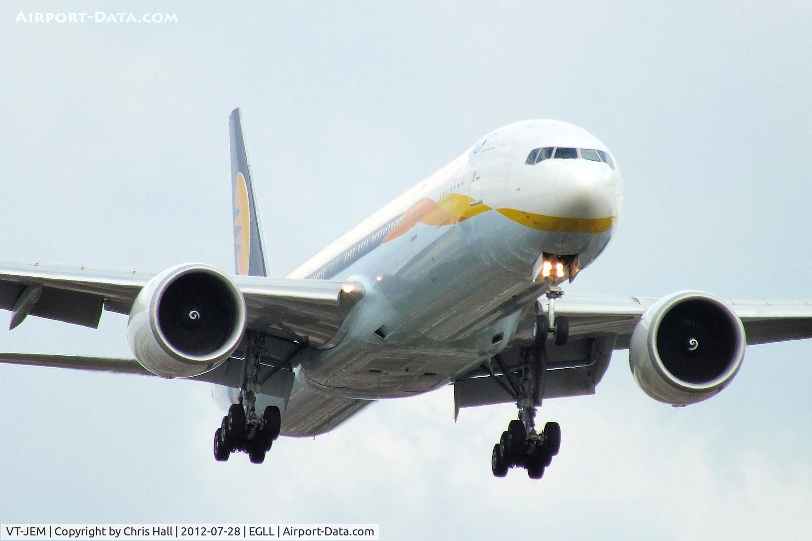 VT-JEM, 2007 Boeing 777-35R/ER C/N 35162, Jet Airways