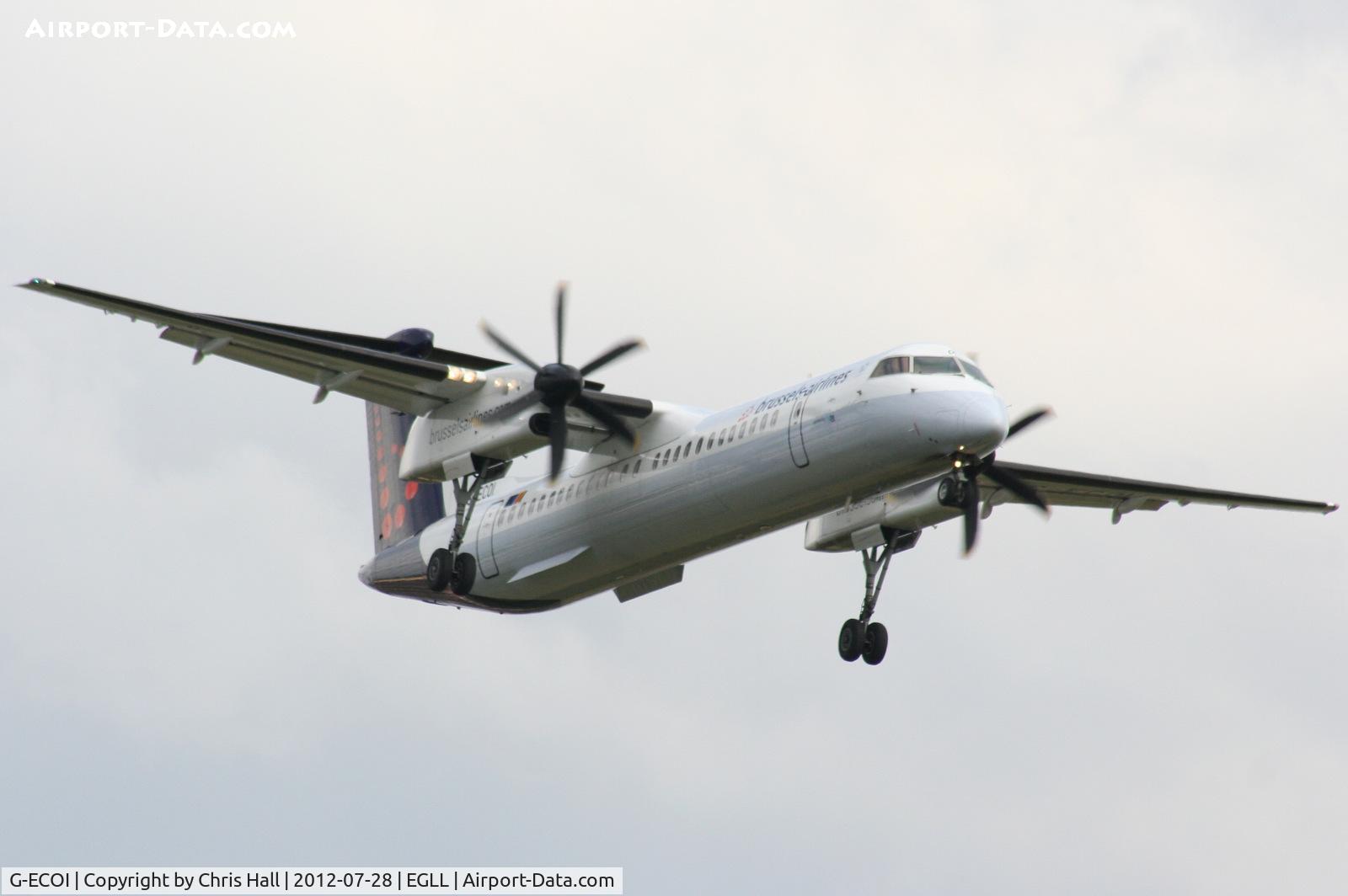 G-ECOI, 2008 De Havilland Canada DHC-8-402Q Dash 8 C/N 4224, Brussels Airlines