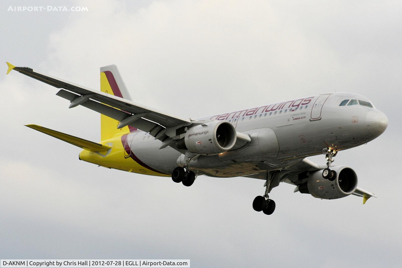 D-AKNM, 1999 Airbus A319-112 C/N 1089, Germanwings