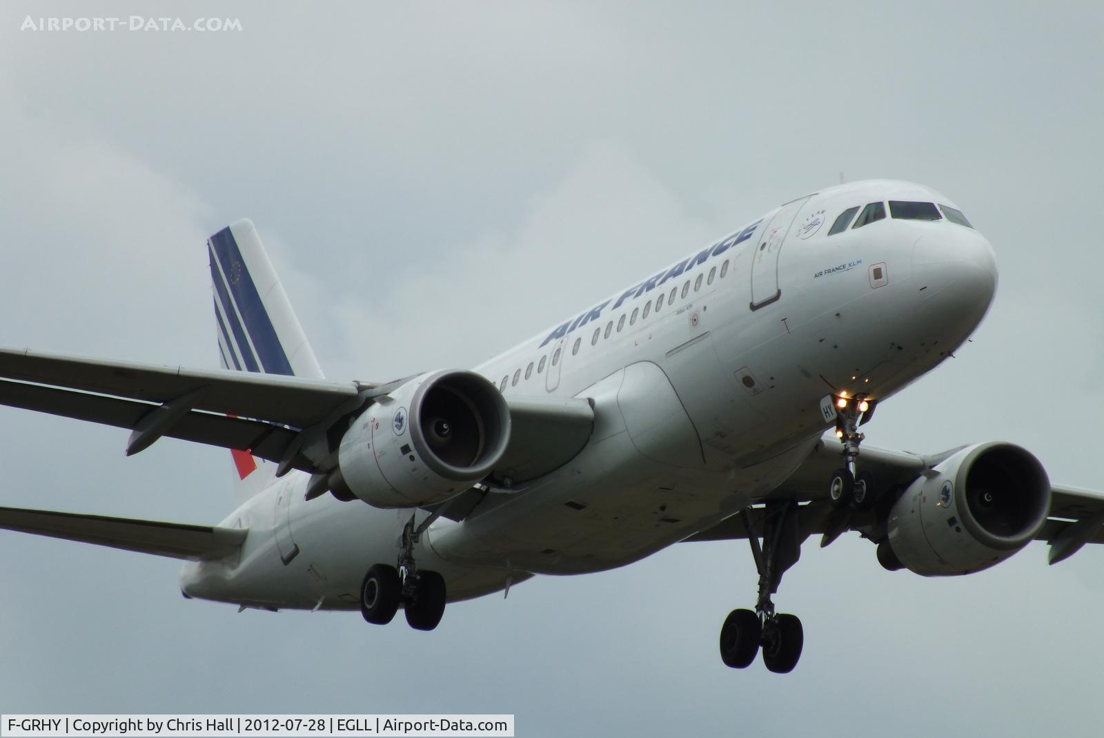 F-GRHY, 2001 Airbus A319-111 C/N 1616, Air France