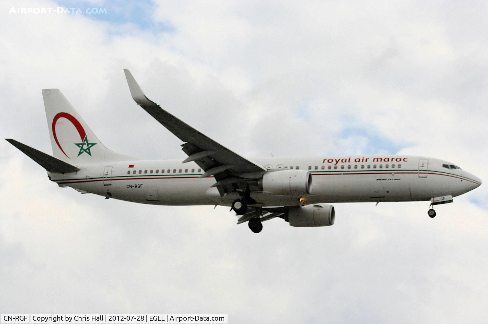 CN-RGF, 2011 Boeing 737-86N C/N 36826, Royal Air Maroc