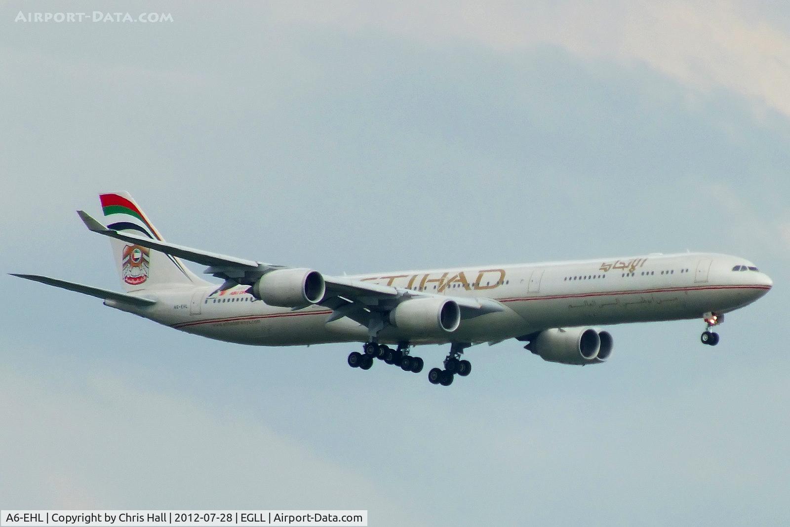 A6-EHL, 2009 Airbus A340-642X C/N 1040, Etihad Airways