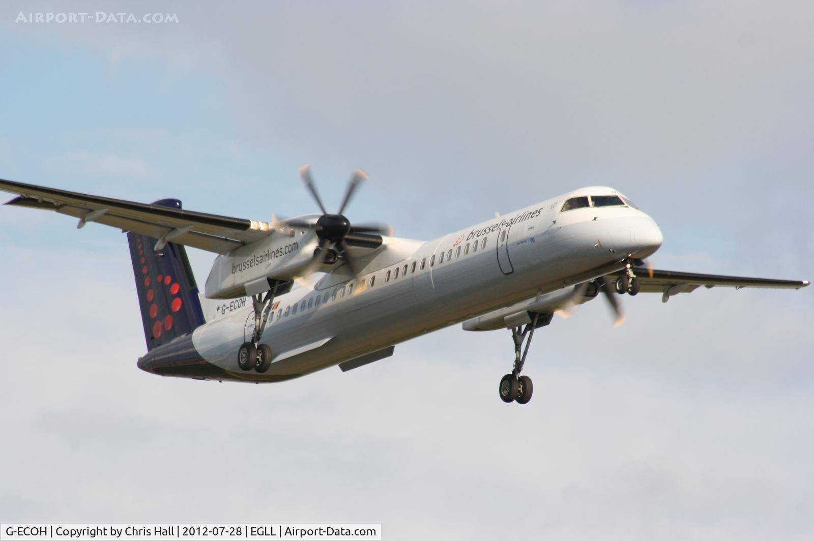 G-ECOH, 2008 De Havilland Canada DHC-8-402Q Dash 8 C/N 4221, Brussels Airlines