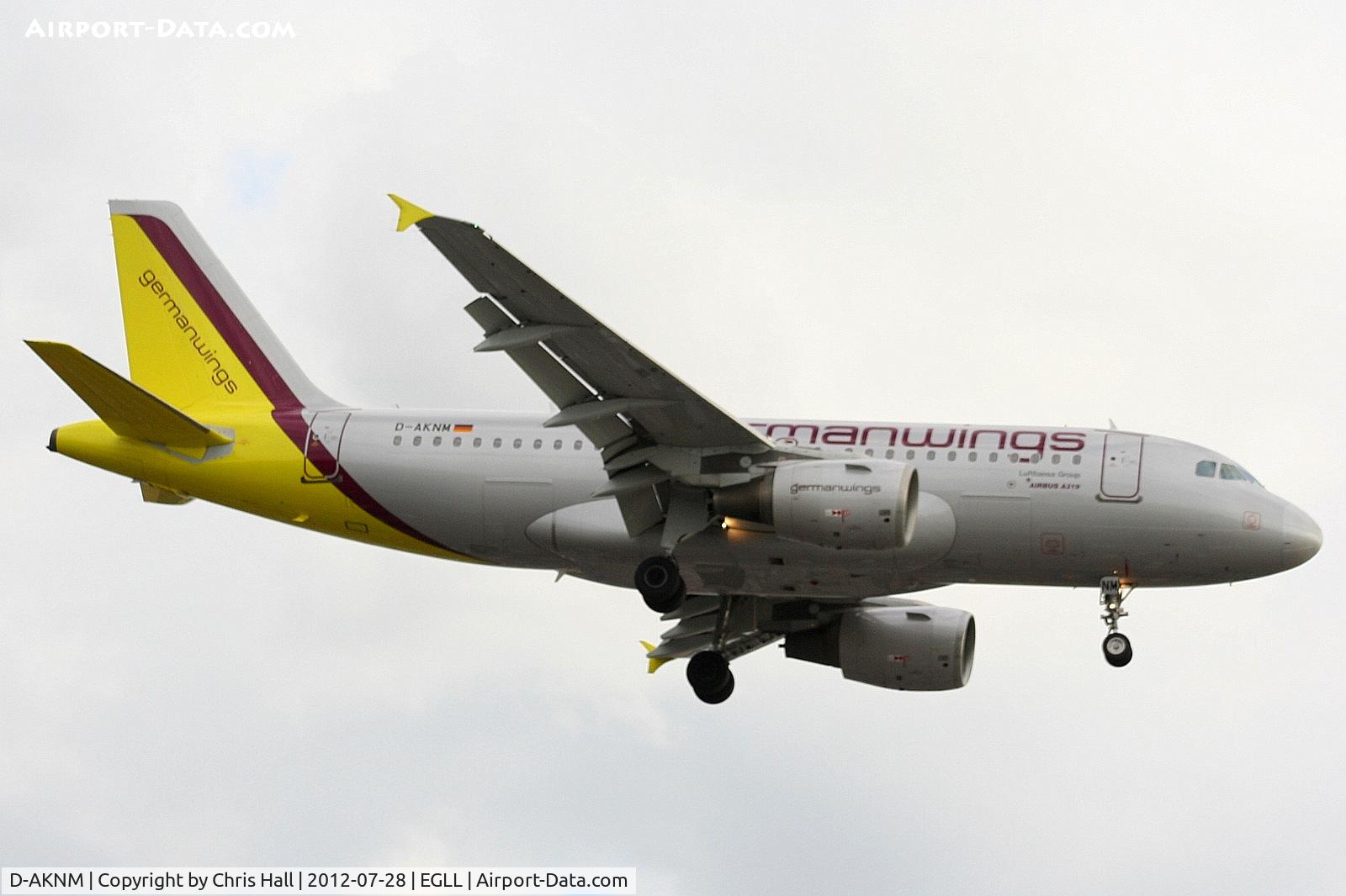 D-AKNM, 1999 Airbus A319-112 C/N 1089, Germanwings