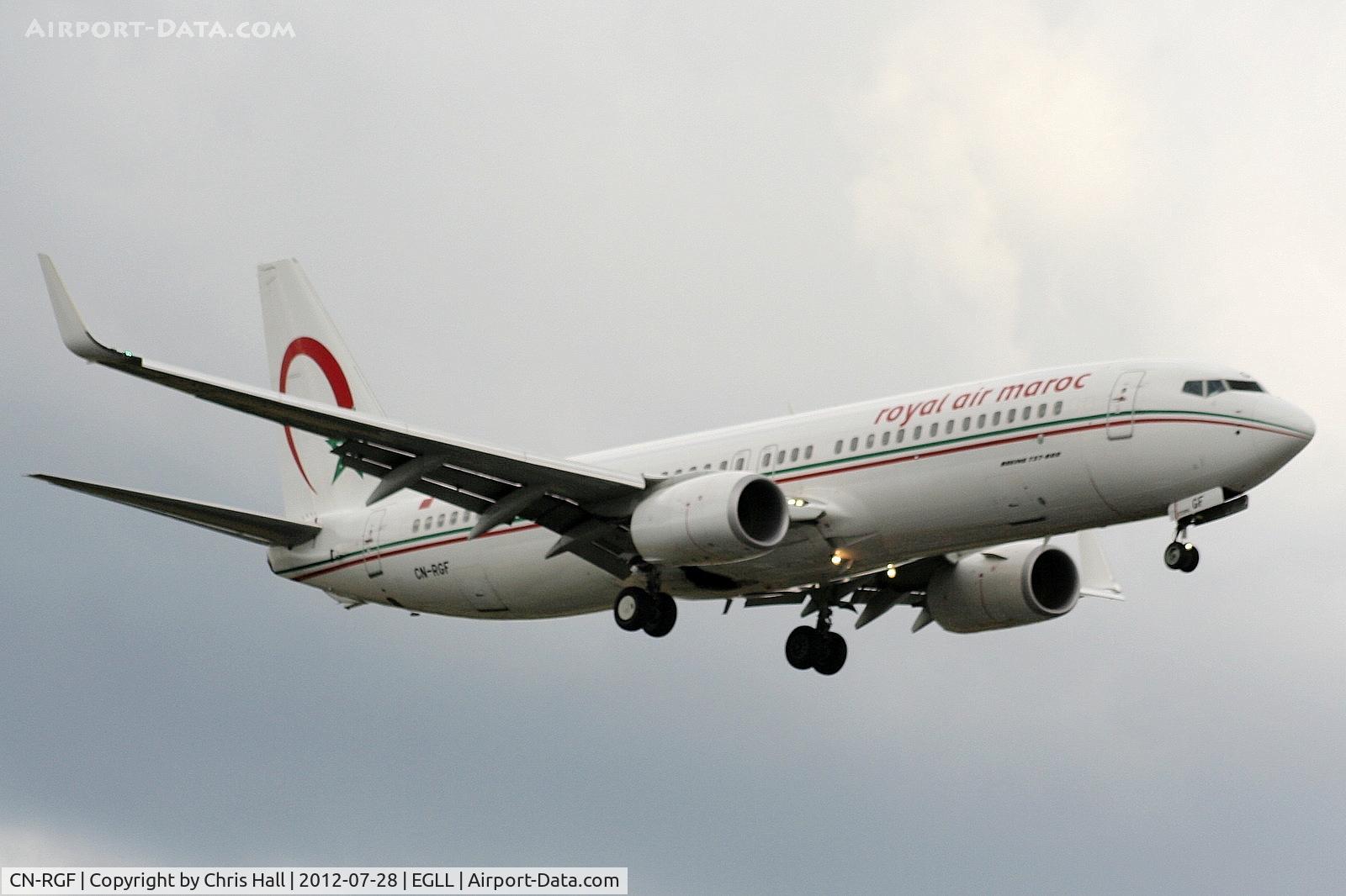 CN-RGF, 2011 Boeing 737-86N C/N 36826, Royal Air Maroc