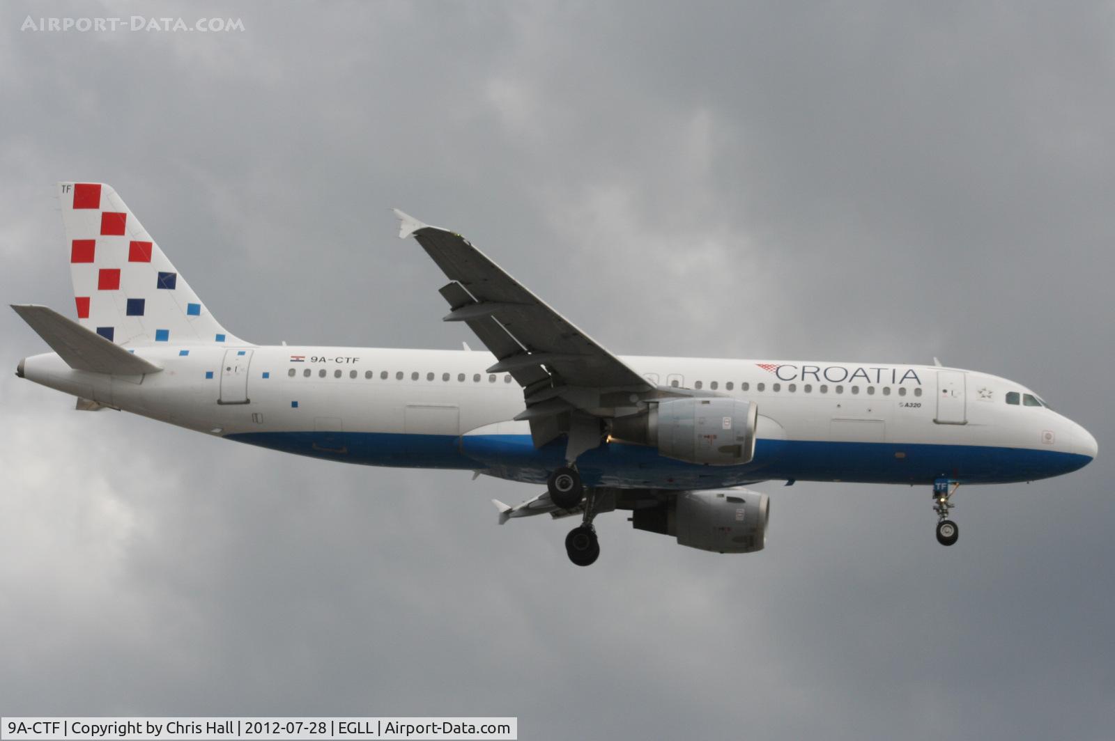 9A-CTF, 1991 Airbus A320-211 C/N 258, Croatia Airlines