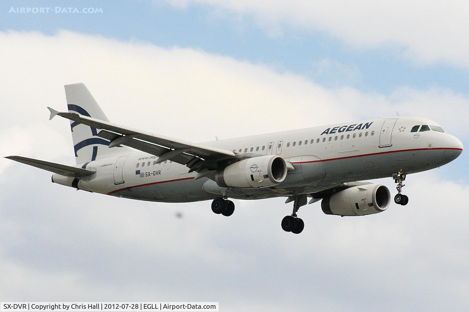 SX-DVR, 2008 Airbus A320-232 C/N 3714, Aegean Airlines