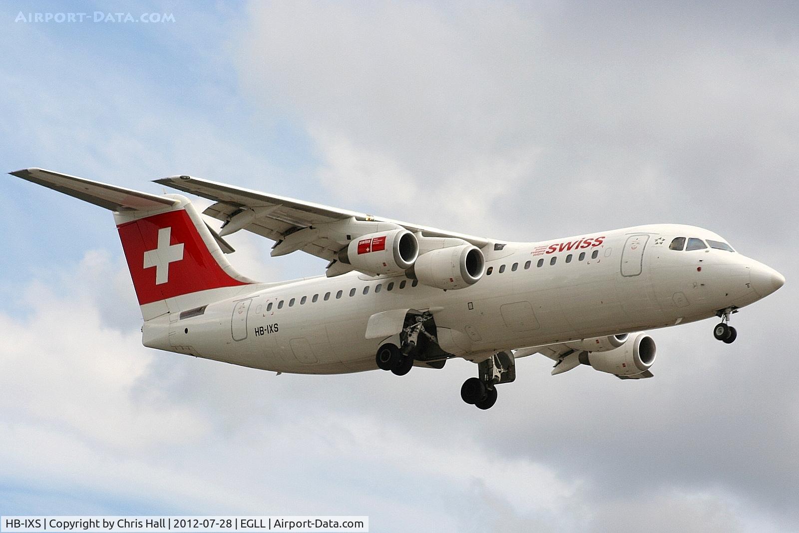 HB-IXS, 1995 British Aerospace Avro 146-RJ100 C/N E3280, Swiss European Airlines