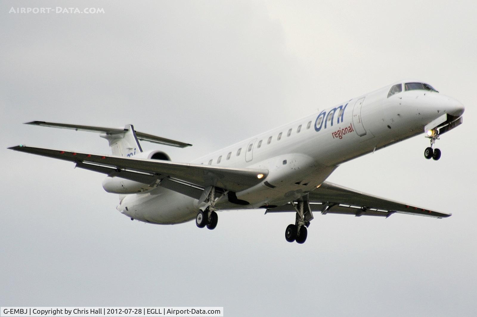 G-EMBJ, 1999 Embraer ERJ-145EU (EMB-145EU) C/N 145134, BMI Regional