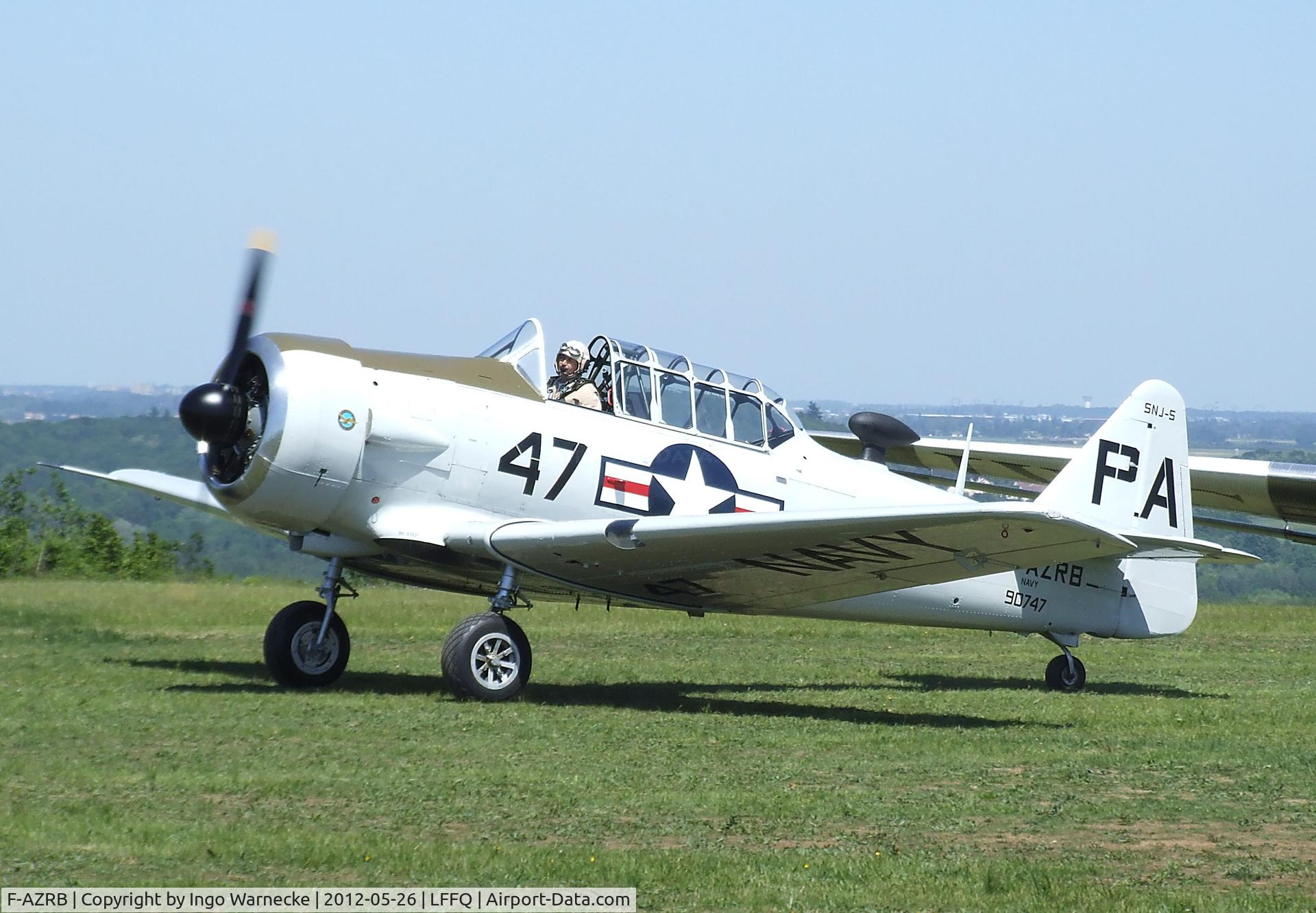 F-AZRB, North American SNJ-5 Texan Texan C/N 88-17955, North American SNJ-5 Texan at the Meeting Aerien 2012, La-Ferte-Alais