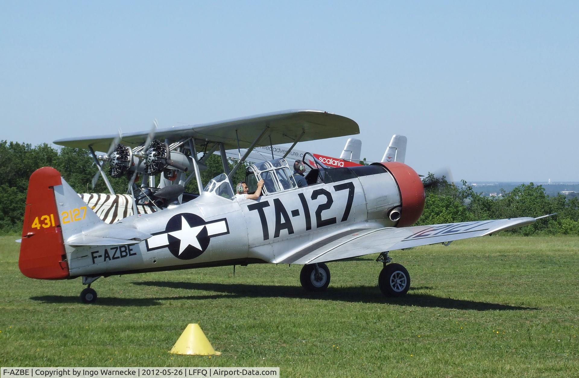 F-AZBE, North American AT-6C Harvard IIA C/N 88-12127, North American T-6C Texan at the Meeting Aerien 2012, La-Ferte-Alais