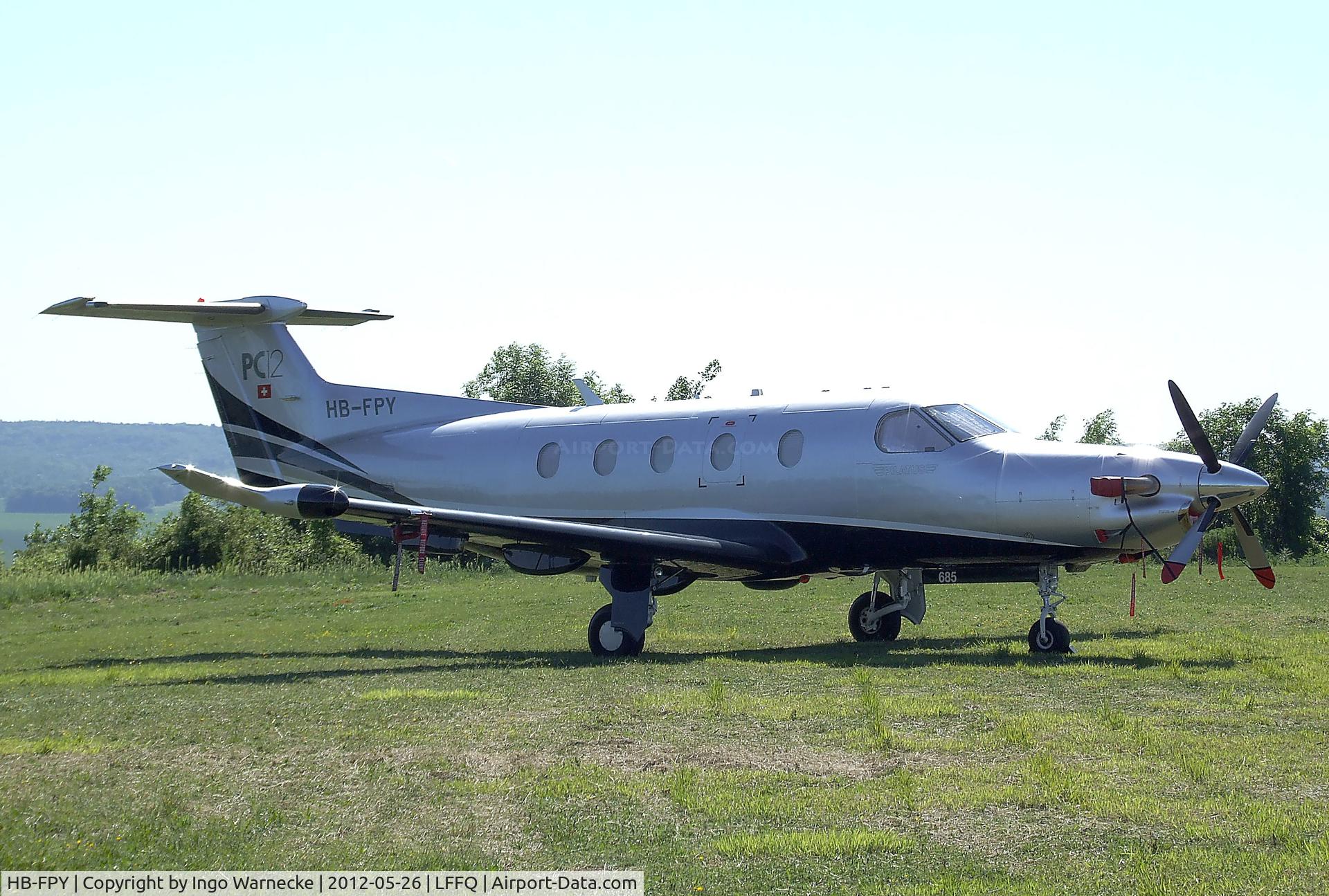 HB-FPY, 2005 Pilatus PC-12/47 C/N 685, Pilatus PC-12/47 at the Meeting Aerien 2012, La-Ferte-Alais
