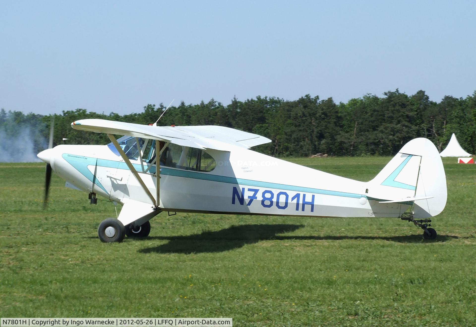 N7801H, 1946 Piper PA-12 Super Cruiser C/N 12-698, Piper PA-12 Super Cruiser at the Meeting Aerien 2012, La-Ferte-Alais