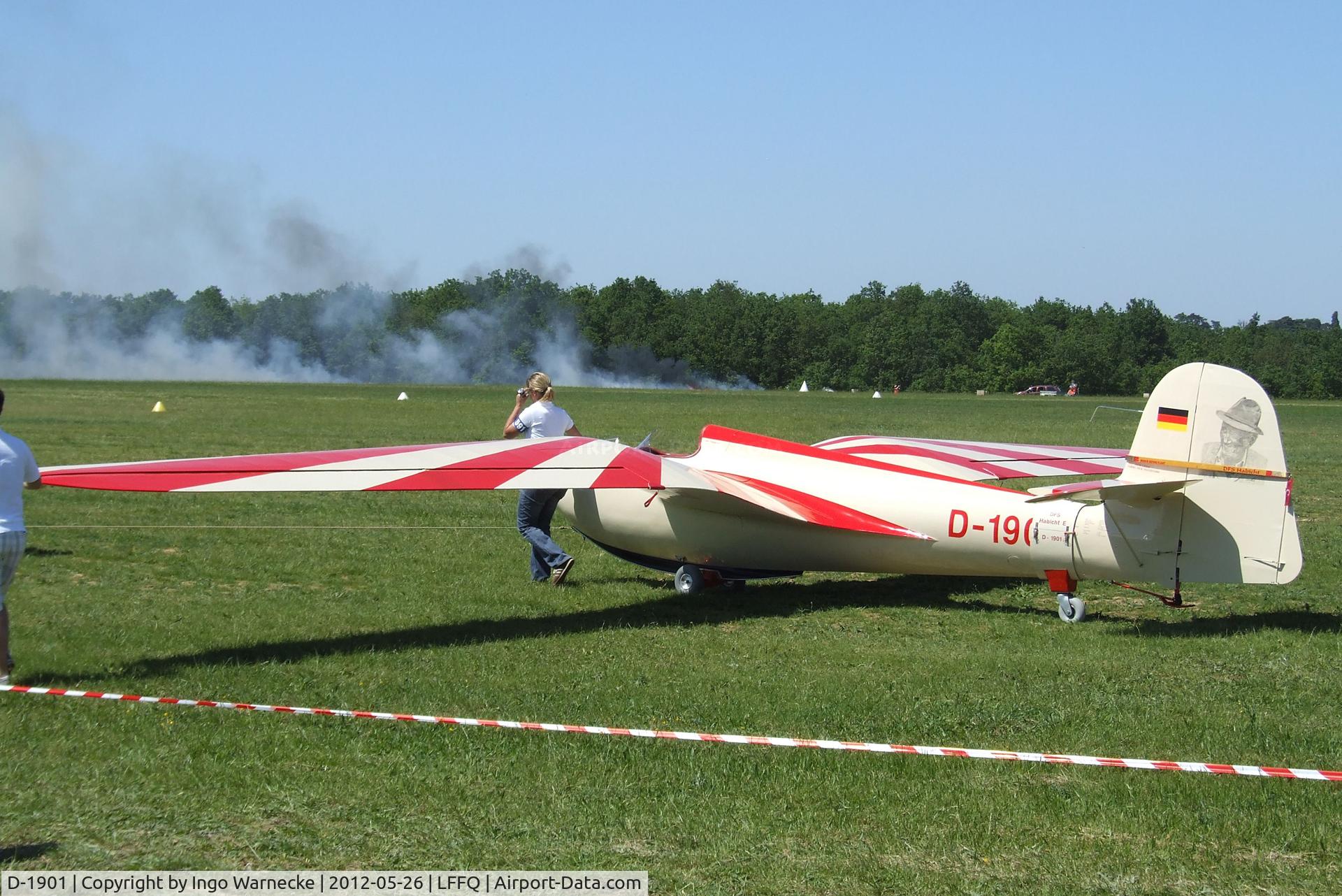 D-1901, 1963 DFS 108-53 Habicht E Replica C/N 1, Jacobs DFS 108-53 Habicht E Replica at the Meeting Aerien 2012, La-Ferte-Alais