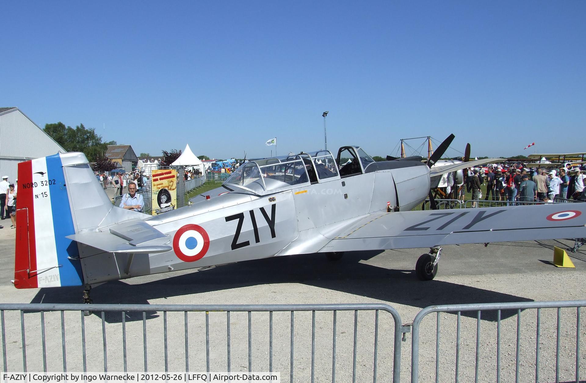 F-AZIY, Nord 3202 Master C/N 15, Nord N.3202B at the Meeting Aerien 2012, La-Ferte-Alais