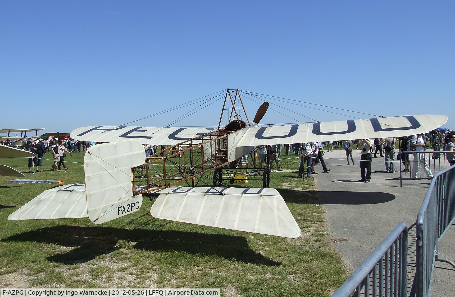 F-AZPG, Bleriot XI-2 Replica C/N SA-29, Bleriot XI-2 Replica at the Meeting Aerien 2012, La-Ferte-Alais