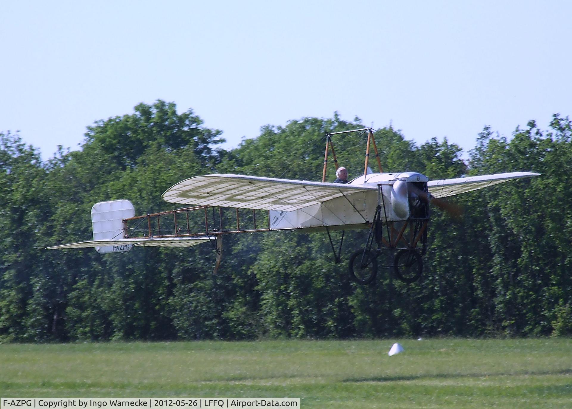 F-AZPG, Bleriot XI-2 Replica C/N SA-29, Bleriot XI-2 Replica at the Meeting Aerien 2012, La-Ferte-Alais